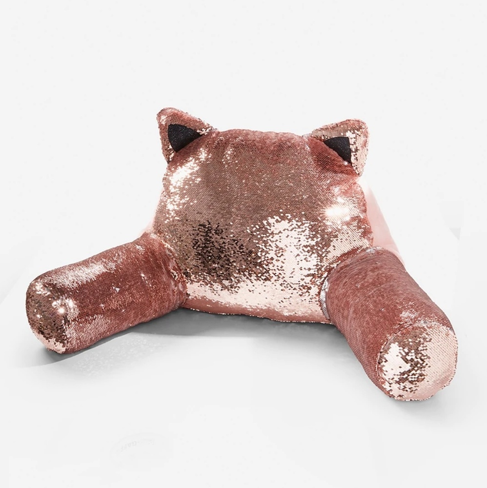 New! Cat Rose Gold Lounge Pillow